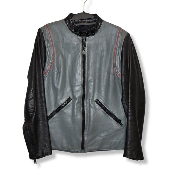 Harley-Davidson Leather Jacket Motorcycle Racing Vintage 1970s AMF - Picture 3 of 14